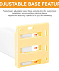 Bulletproof RV Drawer Slides 3 Pack With Four Way Adjustable Base Fits 1 Inch Channels adjustable base socket for customized fit