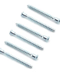 Self Drilling Confirmat Screws For Wood Bonding M7 X 70mm Inner Hex Carbon Steel Woodworking Fasteners, 6 pieces displayed on white