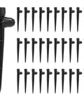 30 Pieces Drip Irrigation Emitters With Quick Connect And Adjustable 360 Degree Water Flow For One Quarter Inch Tubing