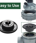 Niahm replacement valve diaphragm, 3/4-1 in, with spring and cap components for Irritrol 2400/2600/2700DPR irrigation valves