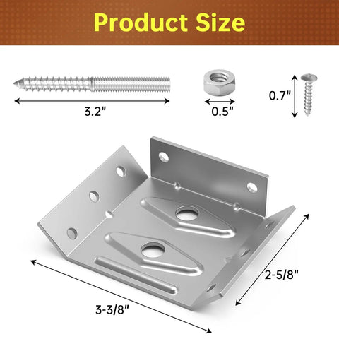 Solid As A Rock 12 Piece Surface Mount Corner Brackets For Heavy Duty Table Apron Reinforcement And Sturdy Wood Leg Fixes That Make Diy Furniture Repairs Total Game Changers With No Sweat Installation