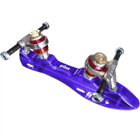 Falcon NTS Color Quad Skate Plate Purple Size 7 With One Piece Cast Truck 8mm Axles CNC 6065 T6 Aluminum View