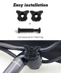 Bike Seatpost Ear Clamp 7x9 Titanium Bolt Kit for Carbon Rails CNC Aluminum Clamp lightweight and durable installation overview.