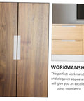 Hidden Finger Pulls For Cabinets And Drawers, 64mm Hole Spacing, Brushed Aluminum Invisible Handles on wooden cabinet