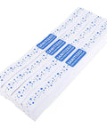 2000 Count Printed Toilet Seat Band Paper Seat Strips 1.5 Inch Wide By 16.5 Inch Long For Hospitals Hotels And Motels Blue White Bulk Pack