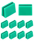 Green And Black Universal Fader Knobs Replacement Caps For DJ Controllers And Mixers, Durable Rubber Potentiometer Caps, 10 Pack