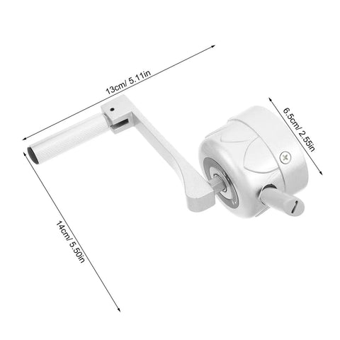 Balcony Garment Rack Crank Handle Replacement Tool With Ergonomic Design For Quick Fix Universal Compatibility With Indoor Drying Racks Single Hole Metal And Plastic Spare Part For Home Laundry, 13cm handle