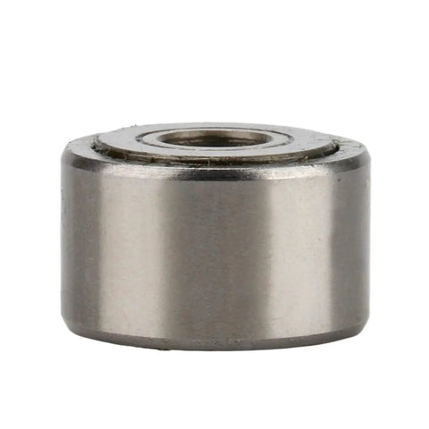 Heavy Duty Support Roller Needle Bearings Built Tough For Smooth Operation And Rock Solid Performance In Demanding Shop Floors With Precision Machining For Bulletproof Reliability, close-up view of metallic bearing.