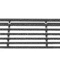 Front view of Beefy 2 Pack Heavy Duty Steel Wall Garage Shelves 45 Inch By 15 Inch Wall Mounted Storage with low profile brackets.