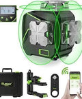 Pro Grade Workhorse Self Leveling 360 Green Laser Level With 3D Cross Lines And LCD Screen Bluetooth Outdoor Pulse Mode Remote
