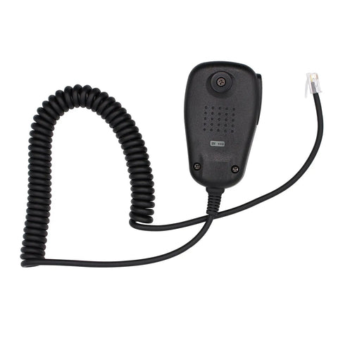 Black Six Pin DTMF Mic For Yaesu Radios MH-48A6J with coiled cable and RJ connector