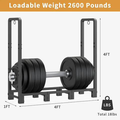 Heavy Duty Adjustable Firewood Rack For Indoor Outdoor Use Four Foot Long Wood Storage Stand Holds Up To 2600 Pounds diagram