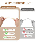 Comparison of 68 Piece Premium Bamboo Wood Dowel Sticks Measuring Quarter By Twelve Inches for smooth, stable, and burr-free use.