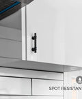 Black Cabinet Pulls 15 Pack With Three Inch Hole Centers on white kitchen cabinet, easy install, stainless steel, rust resistant