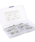 Cotter Pin Kit 150 Pcs Stainless Steel 304 Hairpin Fasteners 6 Size Assortment M1.6x25 M2.5x25 M2.5x40 M3.2x30 M3.2x40 M4x60