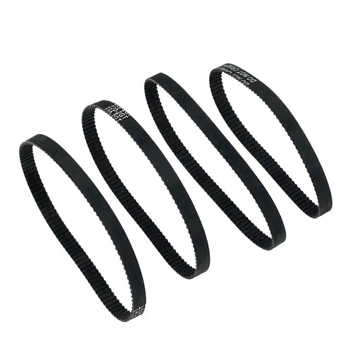 Black Durable Closed Loop 2GT Synchronous Timing Belt 6mm By 10mm Width, 258mm To 376mm Length, 1 Piece