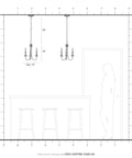 Diagram of Three Light Black Steel Chandelier For Home Decor With Classic Estate Style Vibe Vintage Inspired Ceiling Fixture installation.