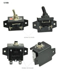 Tough As Nails Heavy Duty Panel Mount Bracket For Electrical Components Like Push Button Breaker Toggle Switch LED Indicator Fuse Holder And More 121BB Marine Grade Aluminum Black Anodized 5052, black bracket with toggle switch and breaker