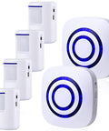Long Range Wireless Driveway Alarm System For Home Security With Motion Sensors 4 Detectors And 2 Alarms