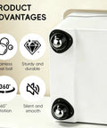 Product advantages of No Drill Heavy Duty Self Adhesive Caster Wheels with stainless steel balls for smooth cruising.