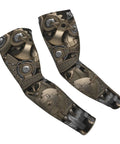 Steampunk Mechanical Gear Arm Sleeves, 430mm, breathable polyester, designed for sun protection and cooling during activities.