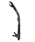 Dry Snorkel With Top Dry Valve And Food Grade Silicone Mouthpiece, black tube with adjustable clip, for adult and youth