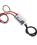 Water Cooled 100A Marine ESC For RC Boats, Lightweight, Compact, Aluminum Alloy, Black and Red Wires, Top View