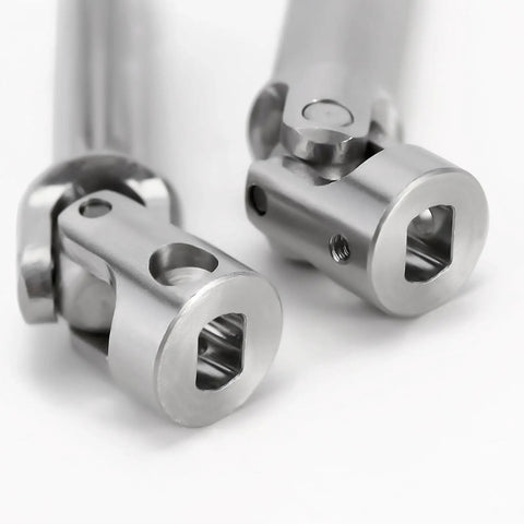Close-up of Stainless Steel Center Drive Shafts For Redcat Ascent One Eighteen RC Upgrade Beefed Up Durability With Precision Engineering