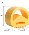 Yellow motor mount vibration dampener engine snubber, 2.73" x 2.91" x 1.73", for Club Car golf carts, smooths rough idles.