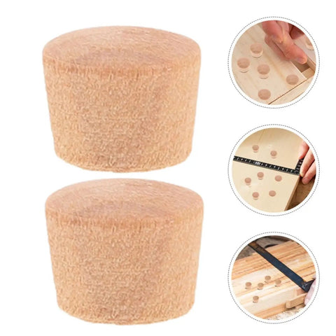 Khaki Wood Cabinet Hole Plugs 50 Pack Reusable Design Easy Replacement for DIY Projects and Home Decor and Woodworking Gear