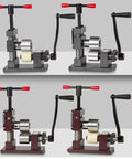 Kickass Ring And Bracelet Press Bender Machine With Adjustable Rolling Mill and Flat Bending Tool Spoon Forming Jig Metal Shaping Set at various angles.