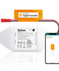 Smart WiFi Garage Door Opener With App Control And Voice Compatibility For Alexa And Google Home No Hub Needed Open Close Check Status From Anywhere Today, device with Apple HomeKit badge and smartphone app display
