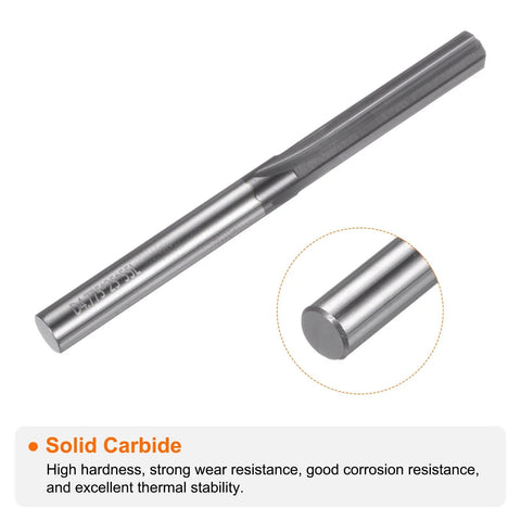 Carbide Chucking Reamer 0.188 Inch Diameter Straight Flute Straight Shank Workhorse Tool For Metalworking And CNC Milling Centers Pro Grade