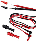 Test Lead Set 14 For Multimeters And Clamp Meters With Red And BlackThreaded Alligator Clips And 4Mm Banana Probes