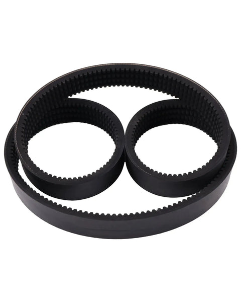 Drive Belt 7177671 Replacement Compatible With Bobcat Loader S630 S650 T630 T650 T870, close-up view showing teeth design.