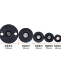 Heavy Duty Adjustable Leveling Feet With Swivel Articulating Base Tough As Nails Lathe Leg And Foot Pad No Sweat Setup Rock Steady Support M12 Thread 1 Piece, various rubber base sizes.