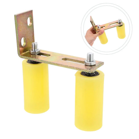 Sliding Gate Roller Guide With Nylon Wheel Quiet And Smooth Operation Easy Install Gate Track Support Assembly for sliding fences.