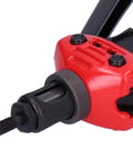 Close-up of Beefy Pro Grade Heavy Duty Double Handle Hand Riveter Tool With M3 M4 M5 M6 M8 M10 Mandrels and Blind Rivet Nuts
