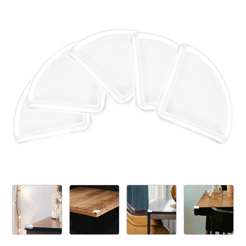 Clear Silicone Corner Protectors For Furniture Edges And Glass Corners 36 Pack No Tools Needed Easy Install Transparent Bumpers display