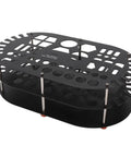 Kick Clutter To The Curb With This Legit Sturdy Aluminum Desktop Organizer Rack packing 42 spacious slots for hand tools bits and mini parts.