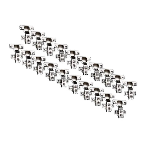 Soft Close Cabinet Door Hinges 20 Pack Full Coverage Hidden Hinges With 110 Degree Opening Angle Stainless Steel 6 Way Adjustability