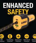 Heavy Duty Multi Port Usb Car Charger With Pd 30 Watt Fast Charging and Quick Charge Tech, yellow and black with braided cable.