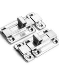 Slide Bolt, Thickened Metal Sliding Bolt for, 2 INCH, stainless steel construction, secure locking mechanism, two pieces