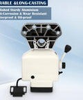 X Axis Power Feed For Milling Machine With 5/8 Inch Shaft And 90 Watt Motor profile showing polished aluminum and control lever.