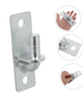 Heavy Duty Wall Mount Gate Hinges 4 Pack For Fence Posts And Barn Doors Weather Resistant Galvanized Iron Hinges With Silent Operation And Quick Install Built To Last For Farm Use, galvanized wall mount hinge close-up