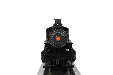 Front view of USRA 0 6 0 Steam Locomotive With Smoke Unit And Vanderbilt Tender HO Scale Model Train Engine Baltimore And Ohio 1181.