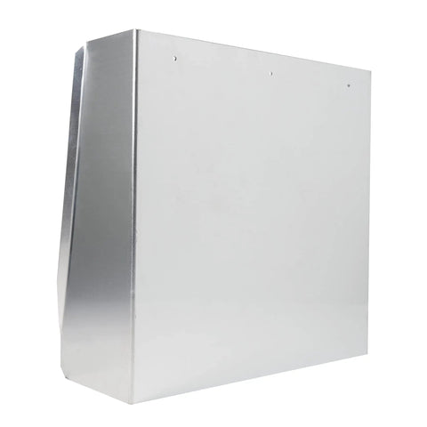 Wall Mount Aluminum Two Shelf Open Storage Cabinet for Race Trailer Garage Shop Enclosed Trailer Toy Hauler Silver Easy Install Lip Edges and Pre Drilled Mounting Holes side view