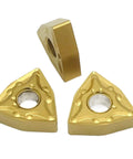 Heavy Duty 10 Pcs Carbide Turning Inserts Wnmg080408 For External Turning Lathe showing multiple angles of carbide inserts.