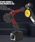 Lever Type Dial Test Indicator Set With Magnetic Base Pro Grade, 32mm Dial, rotating bezel and flexible arm on magnetic base