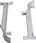 Line Stretchers For Masonry Work, 6 And 8 Inch, Adjustable Cast Aluminum Tension Tools, shown angled, Part No. LS68, Made In USA.